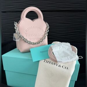 ‼️SOLD‼️ NWT Tiffany & Co. Blush Pink Heart Micro Mini Bag
